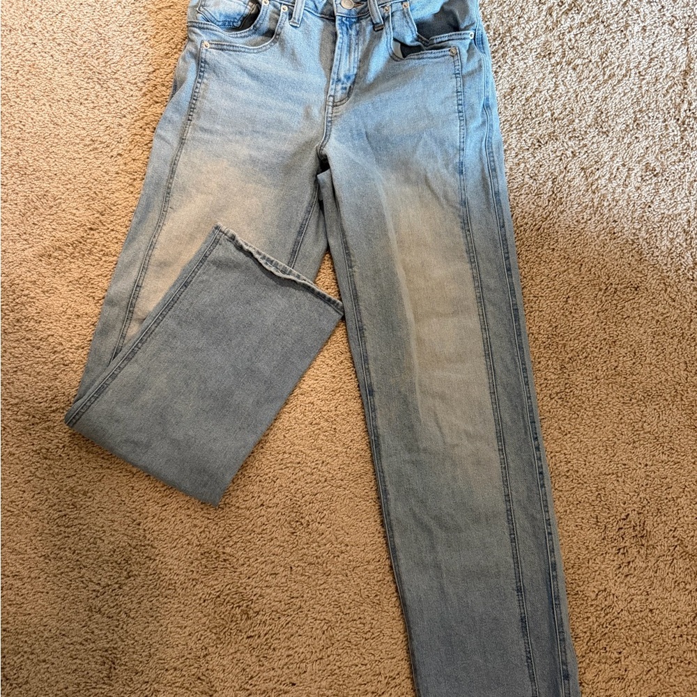 Sky Blue Women's Wide Leg Jeans